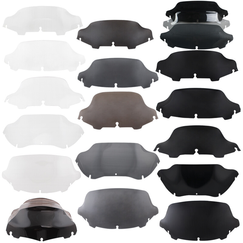4.5" 7" 9" 10.5" Wave Windshield Windscreen For Harley Electra Street Glide 14+