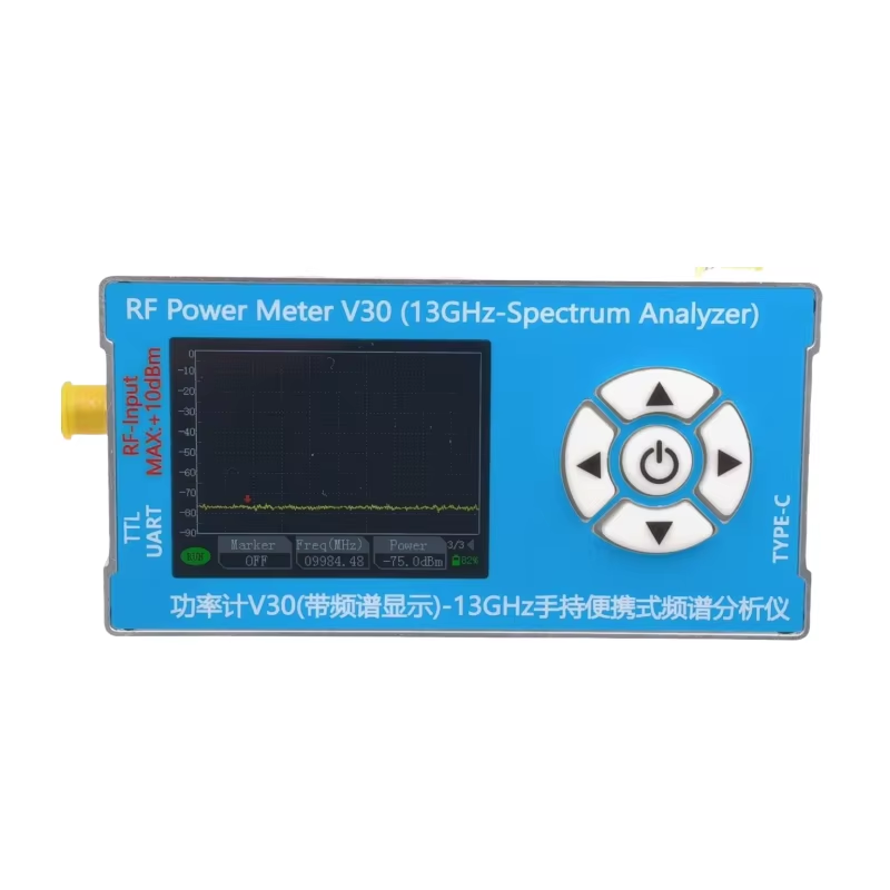 New V30 13GHz Portable Spectrum Analyzer RF Power Meter Signal Interference Dete