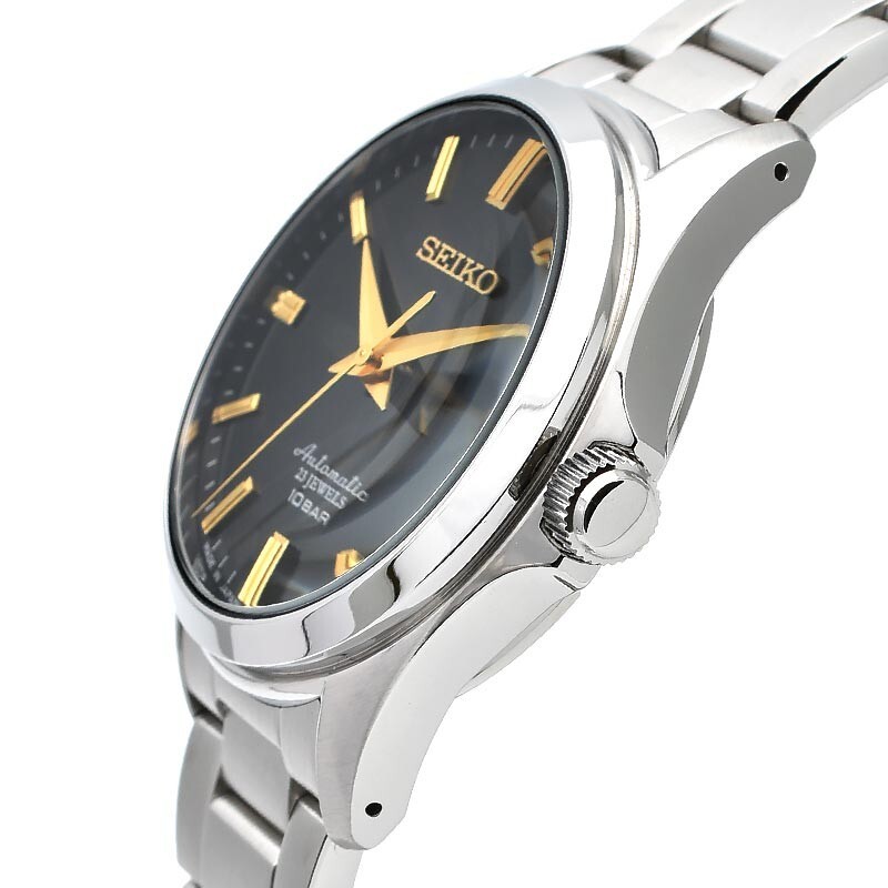 Pre-owned Seiko Szsb014 Mechanical Classic Line Automatic Men's Watch Black Gold Japan