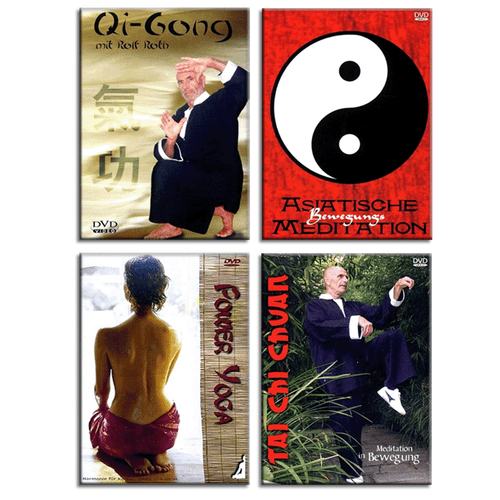 4 Meditation DVD Set - Qi Gong Tai Chi Chuan Yoga Asiatische Bewegungsmeditation