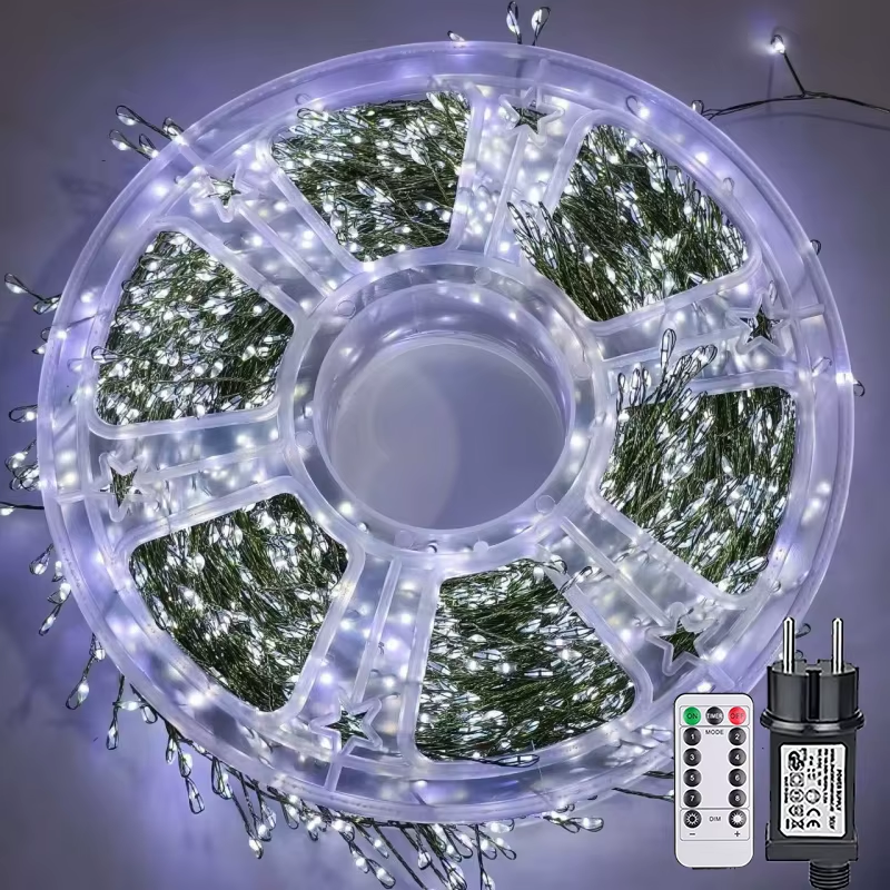 Led String Lights Outdoor Firecracker Fairy Light String EU/US DC Power Copper