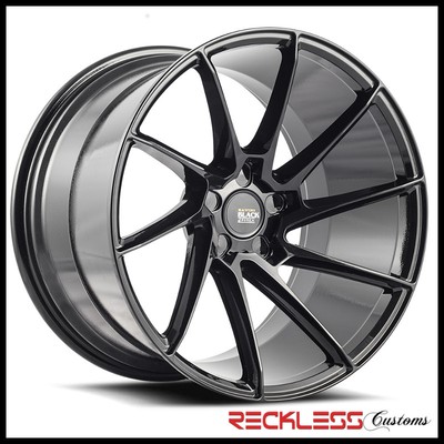 SAVINI 19'' BM15 BLACK CONCAVE DIRECTIONAL WHEELS RIMS FITS 07-16 VOLKSWAGEN EOS