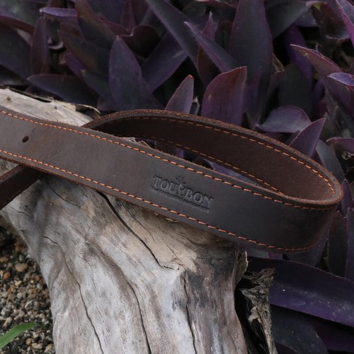 Tourbon Buffalo Leather Rifle Sling Shotgun Strap+Metal Swivels Set Shooting USA