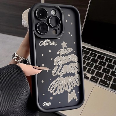 For OPPO VIVO Infinix Tecno Christmas Tree Gift Back Case ShockProof Phone Cover