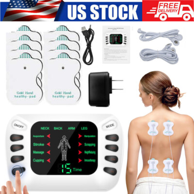 Electric Pulse Massager Tens Unit Muscle Stimulator Pain Relief Therapy Machine 