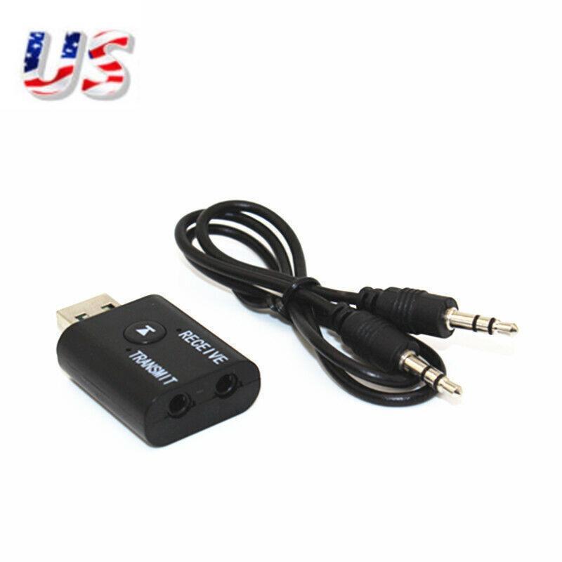 2 in1 USB Bluetooth 5.0 Audio Transmitter Receiver Adapter For MP3/CD player