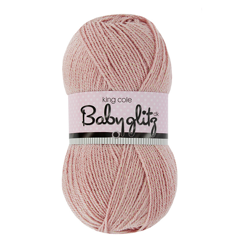 King Cole Baby Glitz DK Yarn, 100g Ball - Sparkling Knitting & Crochet Yarn