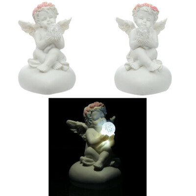 Rose Cherub with LED Crystal, che120