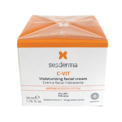 SESDERMA C-VIT Moisturizing Facial Crema 50ML NanoTech Exp.02/2027 SEALED