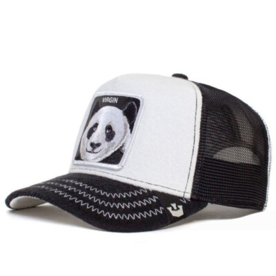 

Шляпа Panda GOORIN BROS Animal Farm Trucker Hats Animals Virgin White of It, White black