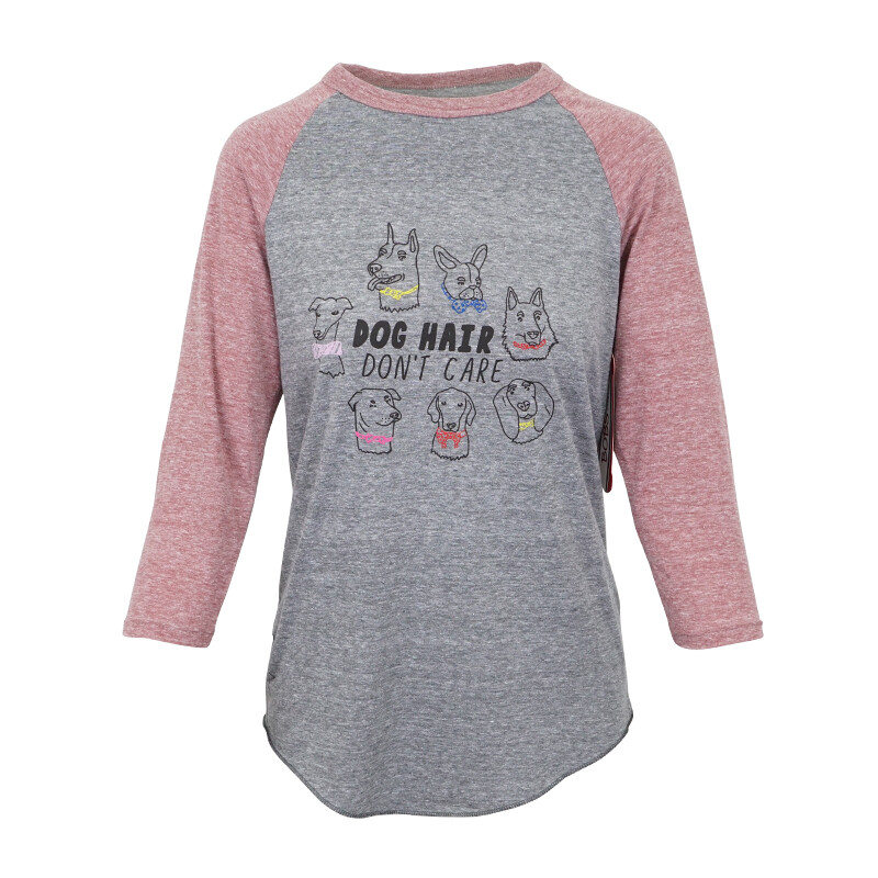 

SKECHERS БОБЫ БОЛЬШОГО РАЗМЕРА ВОЛОСЫ СОБАКИ НЕ УХОДИТ ЖЕНСКАЯ ФУТБОЛКА С РАГЛАНОМ, Multicolor