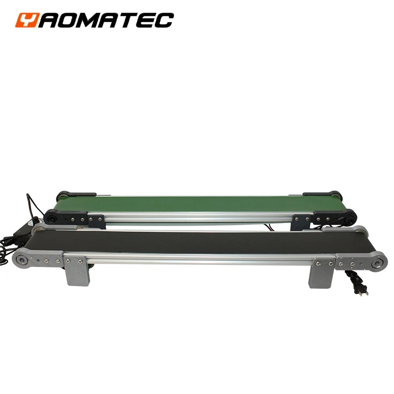 70CM*10CM Adjustable Speed Rubber PVC Date Code Inkjet Printer Conveyor Belt Wid