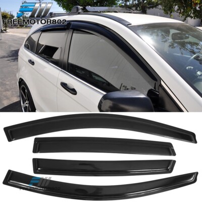 Fits 07-11 Honda CRV Slim Style Window Visors Rain Sun Guard Deflector