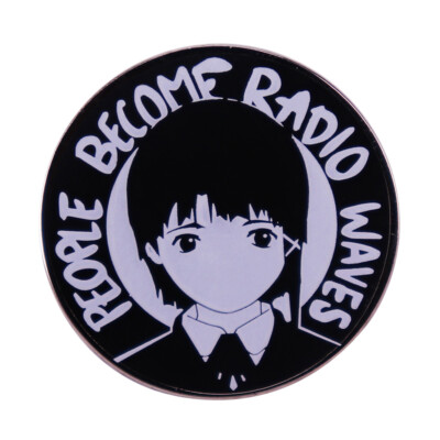 SERIAL EXPERIMENTS LAIN 1.2'' Pin Metal Badge Brooch Anime