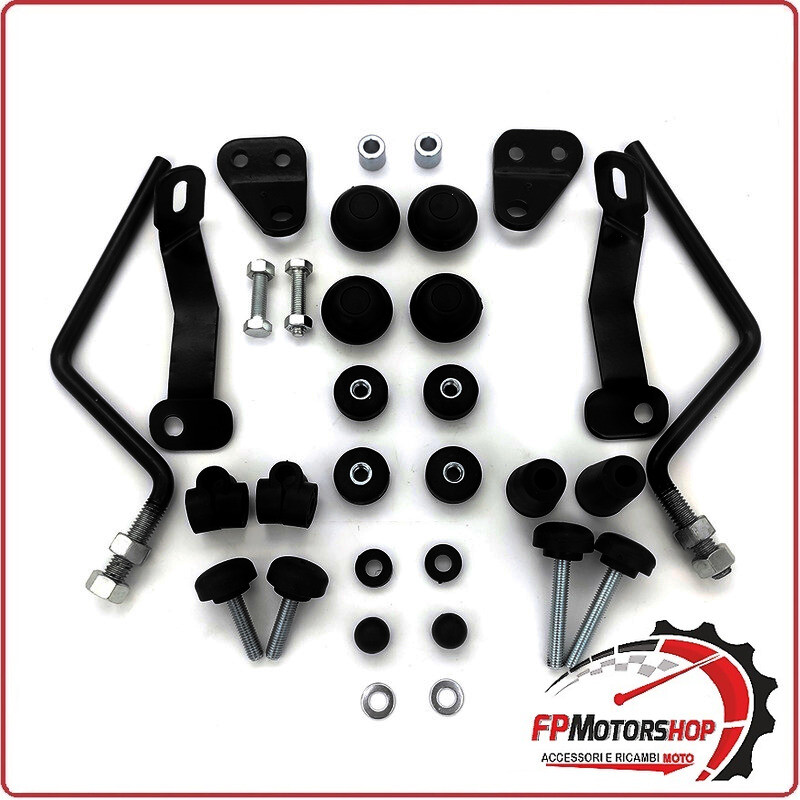 KIT ATTACCHI PARABREZZA SCOOTER PER MBK NITRO 50/100 LC 97> YAMAHA AEROX BIONDI
