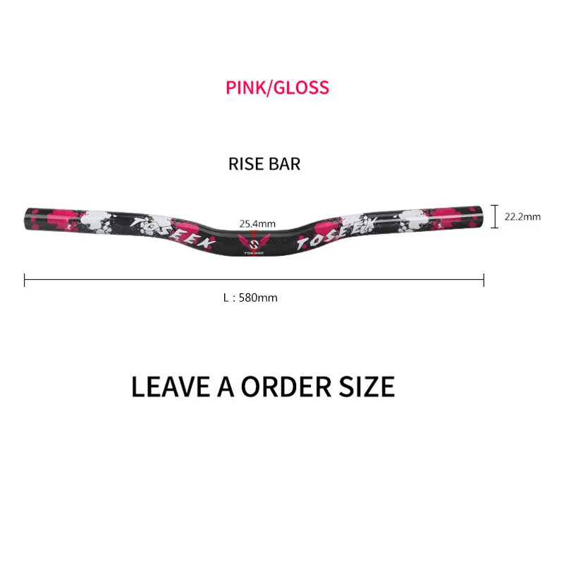 Full Carbon Handlebar 25.4mm Balance Scooter Push Bicycle Handle Bike Parts