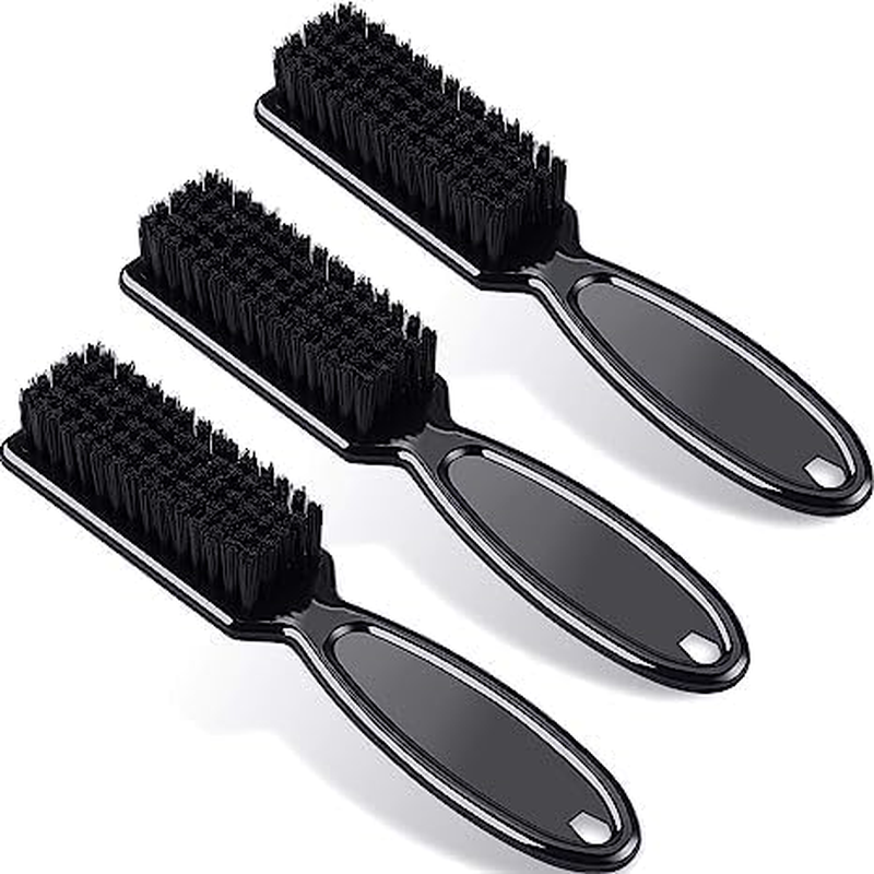 3 Pcs Barber Clipper Cleaning Set - Trimmer Brush, Duster, Manicure Nylon Brush,