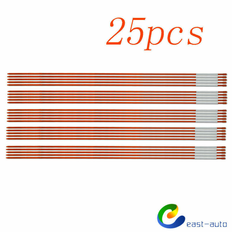 Driveway Markers Snow Stakes 25 Pack Of 48 Inch Long Orange