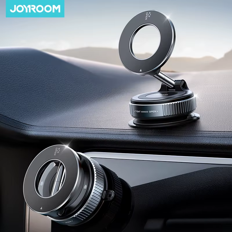 Foldable Magnetic Car Phone Holder 360° Rotation Suction Cup Car Phone Mount For