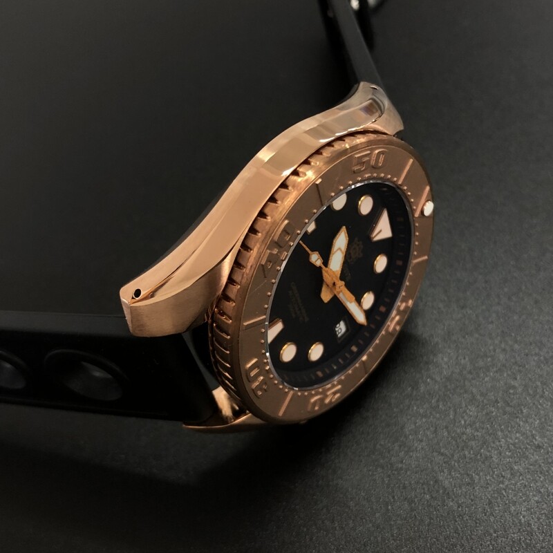 Pre-owned Steeldive Men Dive Watch,mens Automatic Watches Bronze 200m Waterproof Luminous