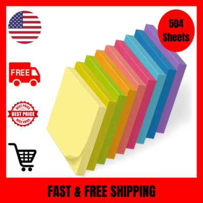 Post It Notes Pop-Up, Sticky Notes, 3X3 Inches, 9 Pads, Bright Colors Self-St...