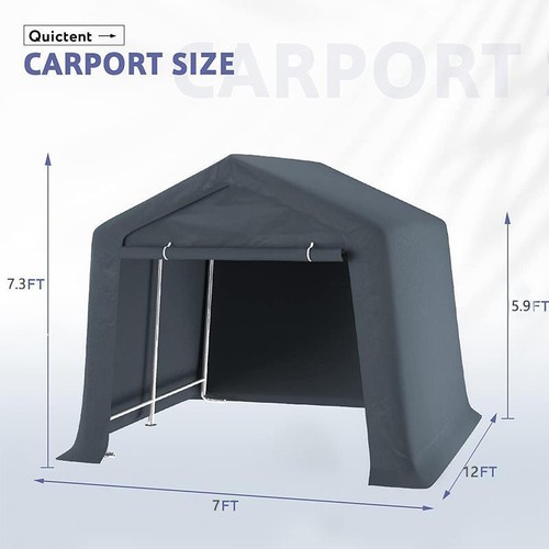 Quictent 6x6 8x8 7x12 10x10 Heavy Duty Garage Carport Car Shelter Canopy Storage
