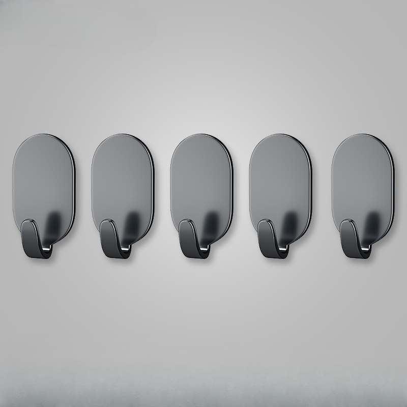 5pcs Acciaio Inox Adesivo Ganci Cucina Porta Parete Forte