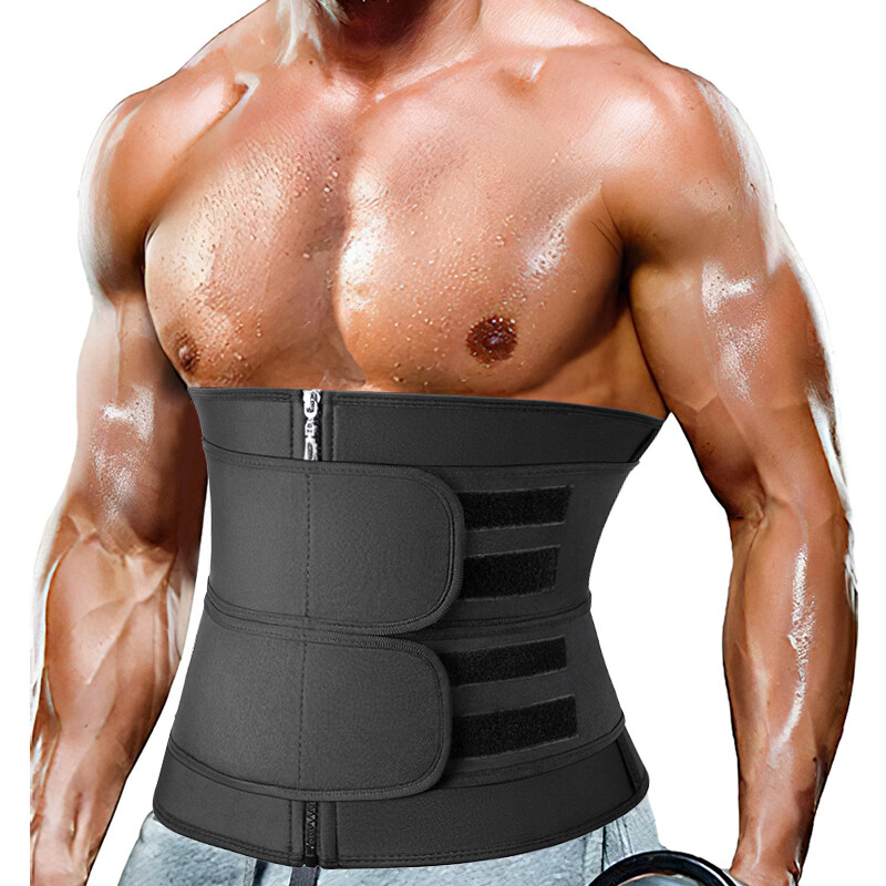 Men Belly Fat Burner Body Shaper Waist Trainer Sauna Sweat Belt for Weight Loss