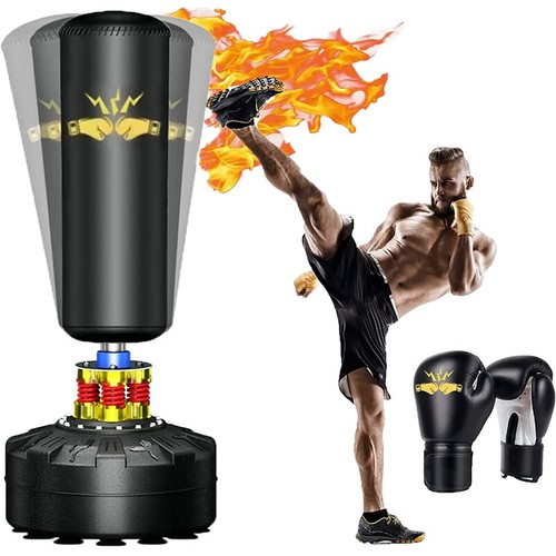 Heavy Punching Bag Boxing Free Standing 70" Fitness Cardio Training Equipment