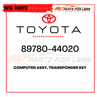 89780-44020 TOYOTA GENUINE OEM COMPUTER ASSY, TRANSPONDER KEY 8978044020 OEM