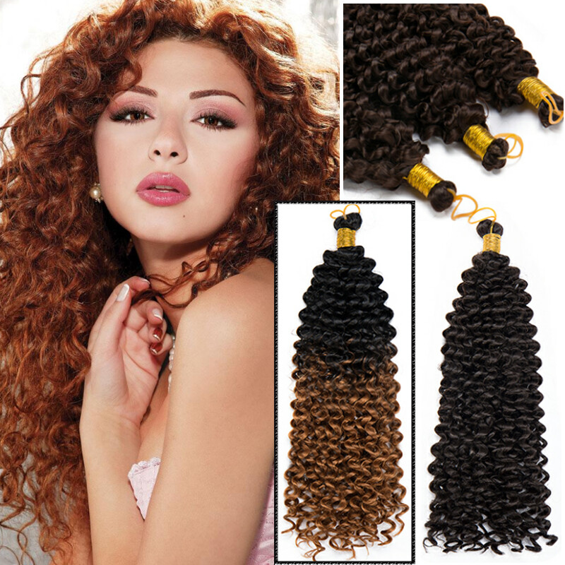 Curly Crochet Braids Hair Water Wave Synthetic Deep Twist Braiding