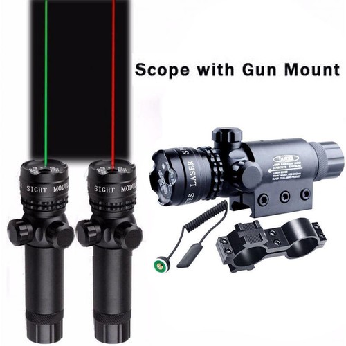 Red//Green Tactical Dot Laser Sight Light Scope Mount Remote Switch For Rifle Gun