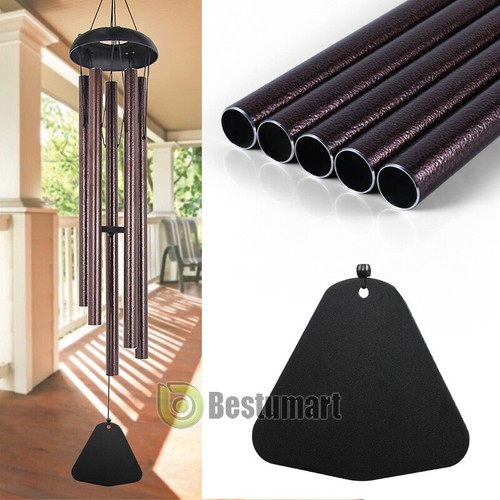 Large Deep Tone Chapel Bells 6 Tubes Outdoor Garden Home Dec