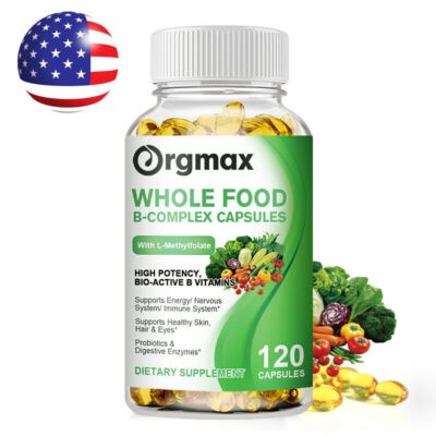 Vitamin B Complex Vitamin B Supplement - B-Complex Vitamins with B12, B6, B9