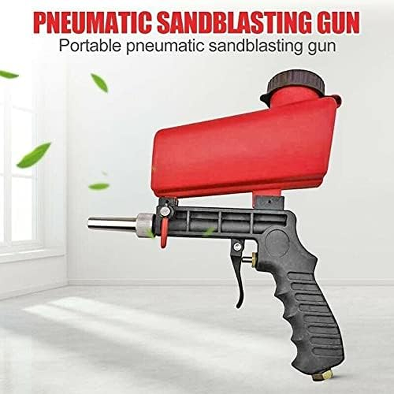 1/4” Air Sandblasting Gun Portable Handheld Sandblaster 90psi Sandblasting Gun P