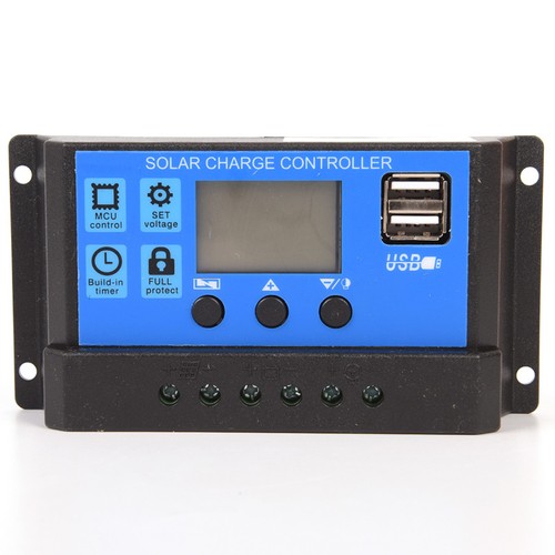 12V/24V Solar Panel Battery Regulator Charge Controller 20A PWM LCD Display _xi