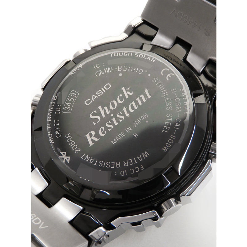 Pre-owned Casio G-shock Gmw-b5000d-1jf Stainless Steel Bluetooth Digital Men Watch Japan