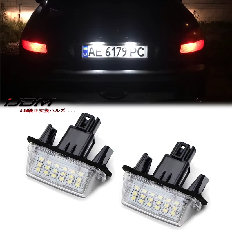 2pcs Canbus LED License Number Plate Lights Bulbs For Peugeot 206 207 307 308 40