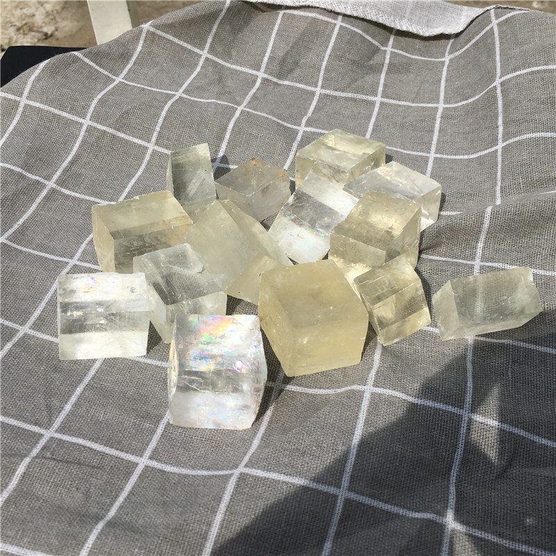 1pc Iceland Spar Optical Calcite Quartz Crystal Mineral Specimen 100g+