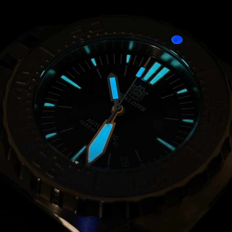 Pre-owned Proxima Steeldive Men Automatic Watch 1200m Waterproof Mens Dive Watches Luminous Bronze