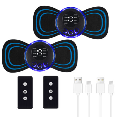 10/5PCS Masajeador eléctrico de espalda y cuello Parche de masaje cervical EMS