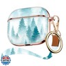Maxjoy for AirPods 3rd Generation Case, Unique Design Hard Protective Shockproof Airpods 3 Case Cover with Keychain Compatible with Apple AirPods 3rd Charging Case for Women Men,Green Tree Lanyard