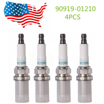 4pcs Genuine DENSO Iridium Spark Plugs OEM 90919-01210 SK20R11 3297 for Toyota