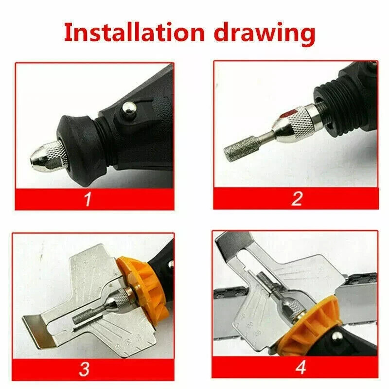 Chainsaw Sharpener Electric Grinder Chain Saw Sharpening Attachment Drill Tool