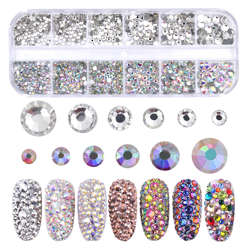 Nail Rhinestones Nagel Strasssteine Strass 3D Nail Art Dekorationen Maniküre