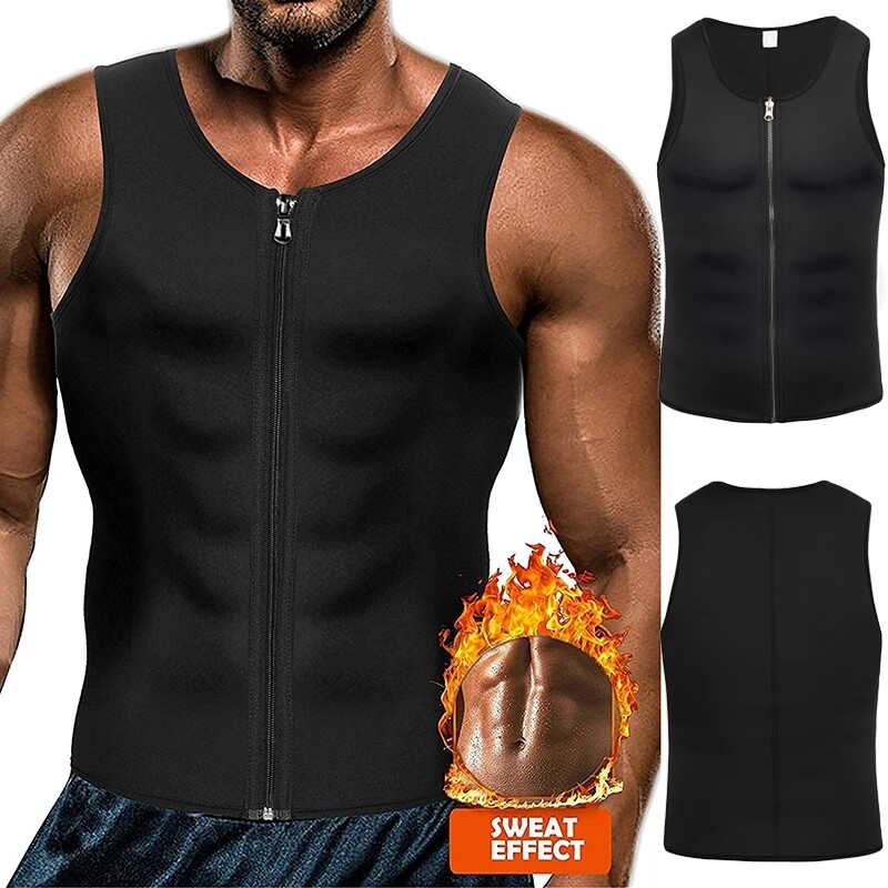 Gynecomastia Compress Tank Tops Men's Slim Body Shaper Sport Athletic Sweat Vest