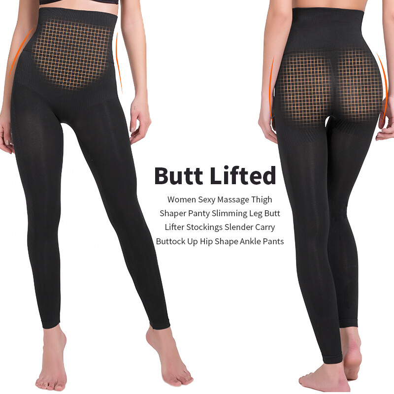 Womens Anti Cellulite High Waist Compression Leggings Pants Slimming Body Shaper