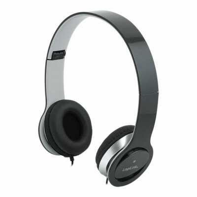 Headset Stereo Mikrofon Kopfhörer Overear PC Smartphone Computer Laptop Schwarz