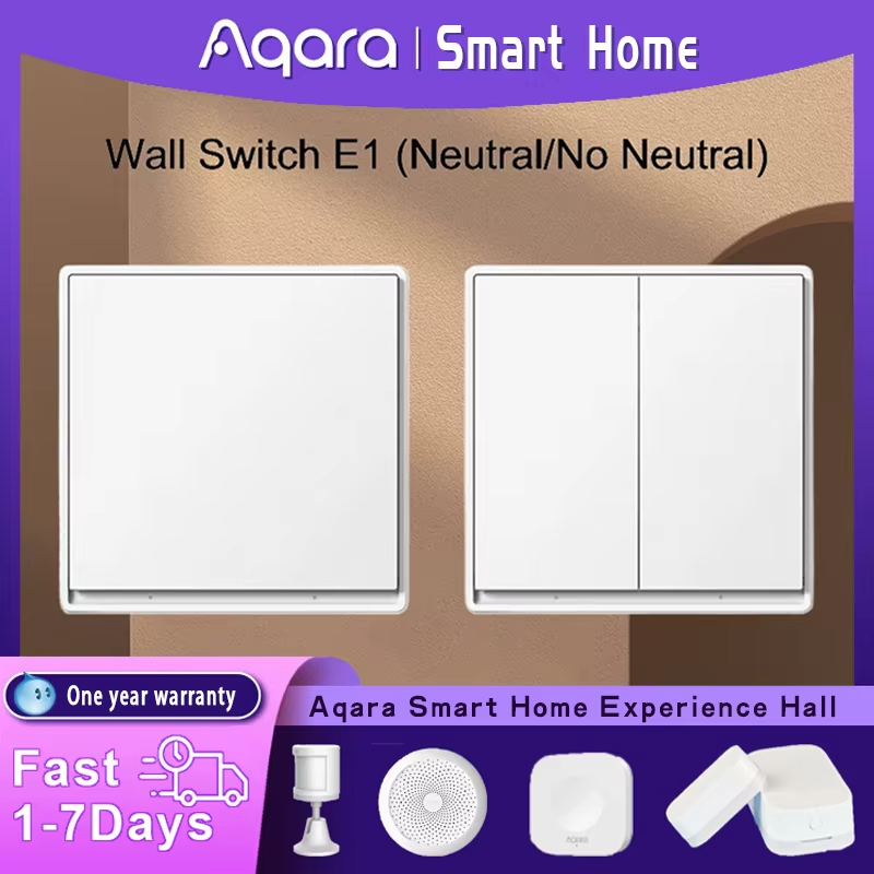 Original Wall Switch E1 Version Smart Wireless Key Zigbee 3.0 Light Switch Wire