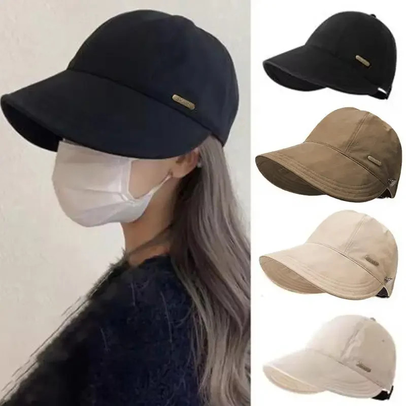 1×Women'S Foldable Sunhat Summer Outdoor Beach Fisherman Hat Sunscreen UV Protec